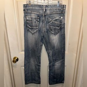 MAS Women’s Cropped Denim Jeans. Waist 34. Inseam 27.